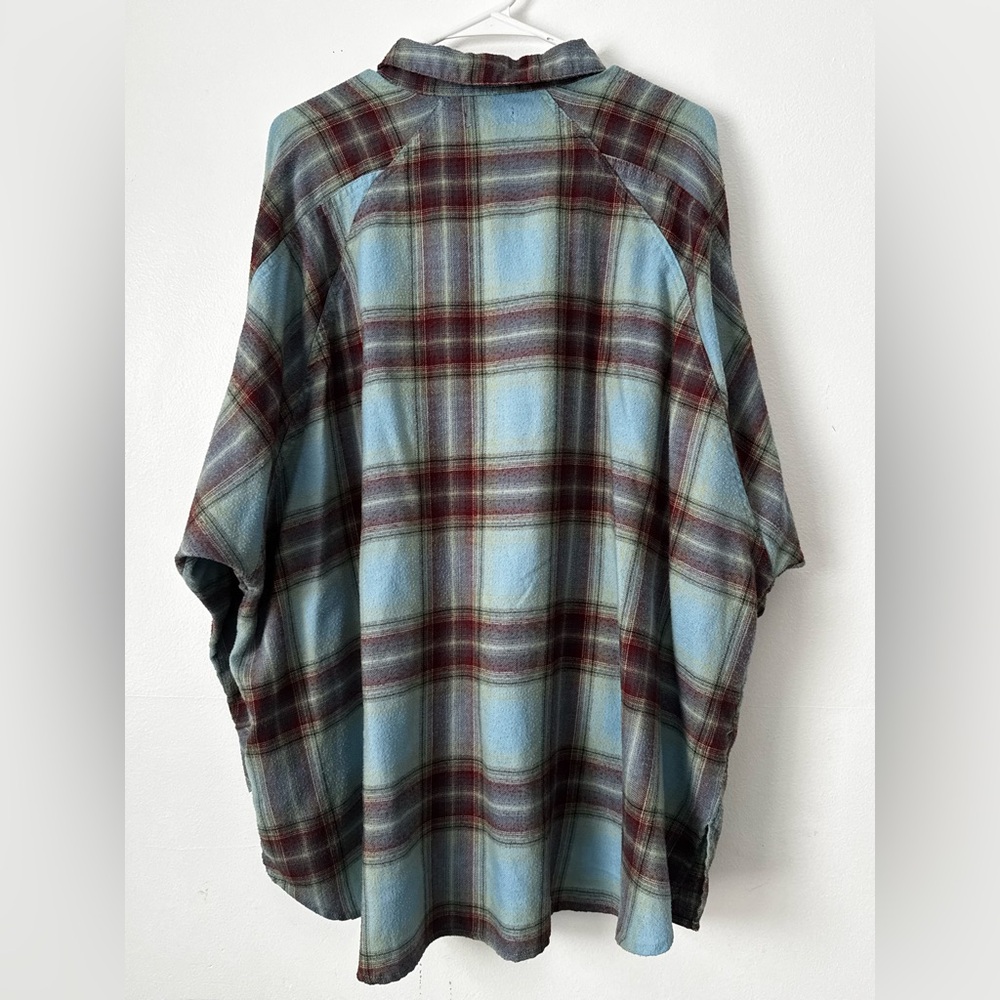 BDG Oversized Plaid Button Down Shirt Grunge Flannel L - Picture 2 of 6